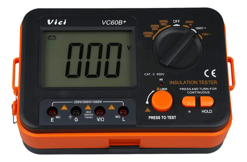 Vc60b+ Probador De Resistencia De Aislamiento Digital Dcv Ac