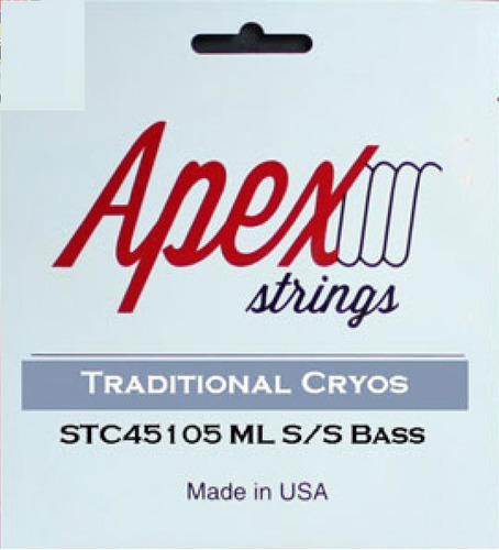 4 Set Calibre 45/105 Cryos Cuerdas Apex P Bajo Eléctrico Msi