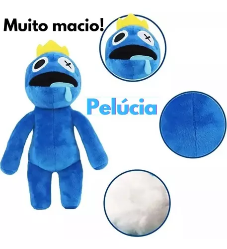 Pelucia Boneco Blue Babão Rainbow Friends Jogo Roblox Azul