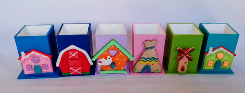 Souvenir Lapiceros Porcelana Fr Arquitectos Varias Casas X10