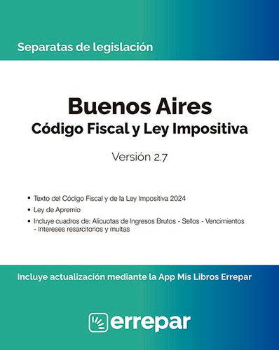 Separata Provincia De Buenos Aires - Código Fiscal 2.7