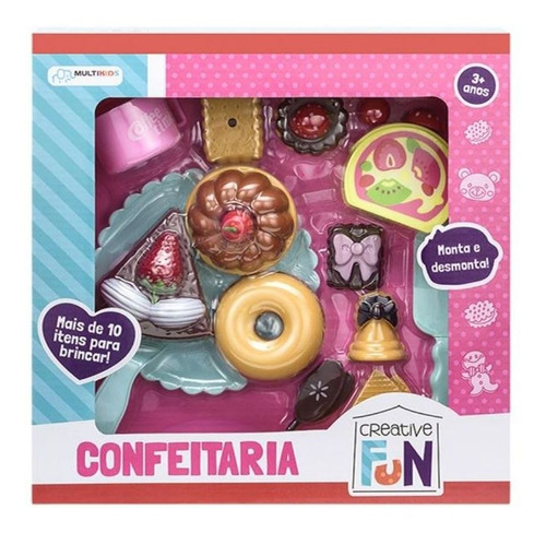 Confeitaria Infantil Creative Fun Multikids Br602 12 Pecas