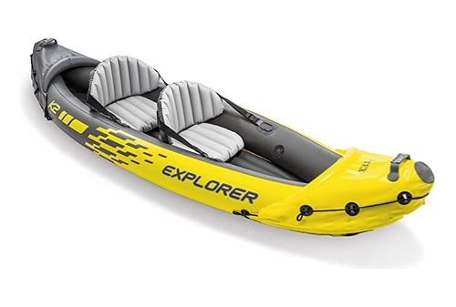  Kayak Inflable Intex Explorer K2 Color Amarillo 2 Personas