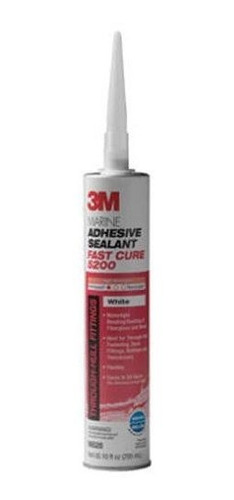 Adhesivo / Sellador Marino De 3m De Curado Rapido (blanco, 1