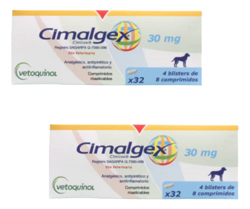 Cimalgex 30 Mg (2 Pack) 32 Comp C/u Vetoquinol