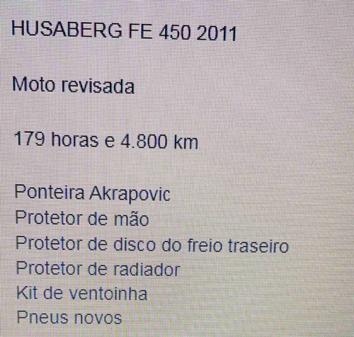 Imagem 7 de 9 de Husaberg Fe450