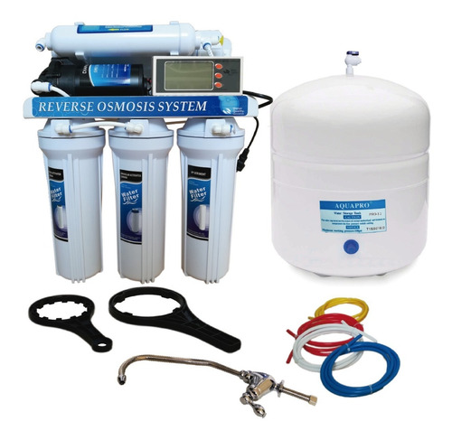 Filtro De Agua Osmosis Hiflux 280 Galones Lcd Agua Potable