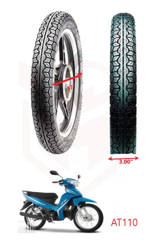 Lla-1004 Llanta 3.00-17 Cst 4 Capas