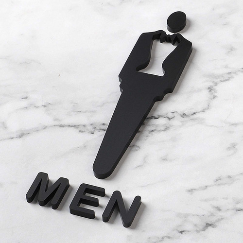 Letrero Para Puerta De Baño, Tablero De Hombre L