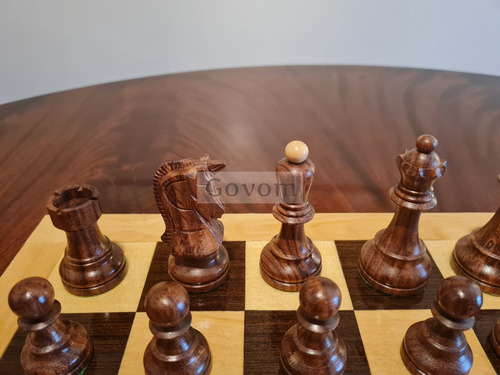 Juego Ajedrez Madera Profesional Piezas Croacia Golden