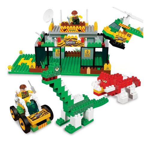 Bloques para armar Blocky Dinos Triceratops y Argentinosaurio 260 piezas en caja