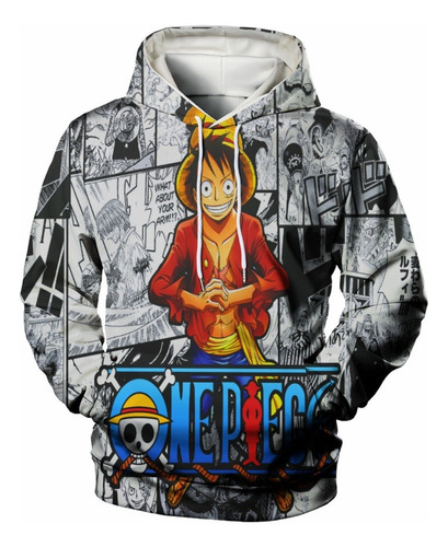 Sudadera Anime One Piece Luffy Chamarra Con Estampado 3d