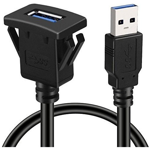 Batige Cable De Extensión De Montaje Empotrado De Panel Usb 