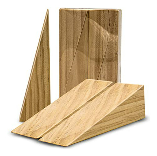 Madera Antideslizante Tapón De La Parada De Puerta Wedge Pac