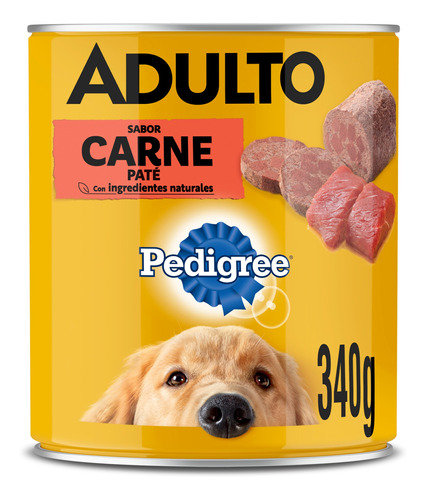 Pedigree Alimento Húmedo Lata Perro Adulto Sabor Carne X1un