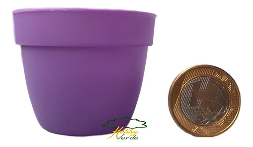 Imagem 5 de 9 de Vaso Plástico Mini Pote 6 Colorido Cactos E Suculentas 20 Ud