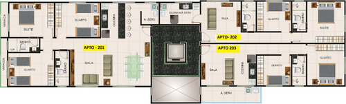 Imagem 8 de 9 de Cobertura Com 3 Quartos, Suite E 3 Vagas De Garagem Sobre Pilotis - 25014