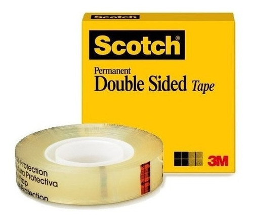 Cinta Scotch Doble Cara 0.12x33m Caja 3m 665 /v