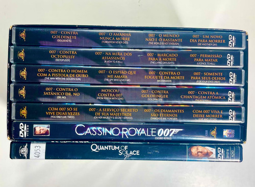 Coleção 007 James Bond 22 Dvds Edição Comemorativa 50 Anos