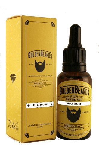 Organic Beard Oil And Beard Growth  Big Sur - 1oz *golden B