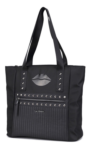 Shopper Recto Las Oreiro Combinado C/bolsillo