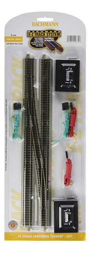 Bachmann Industries E-z Track 6 Single Crossover Turnout 