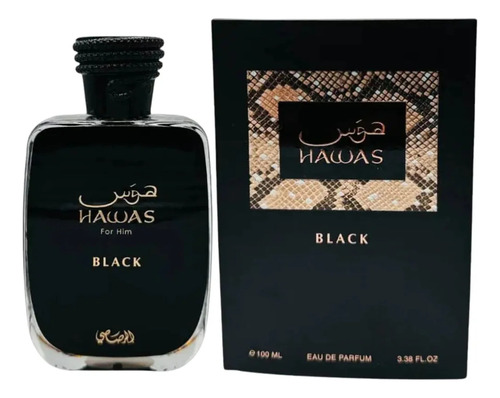 Hawas Black Eau De Parfum By Rasasi 100ml - Original