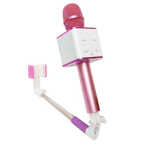 Micrófono Karaoke Q7s Monopod (mp3, Bluetooth, Aux)