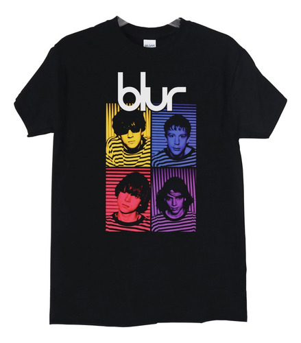 Polera Blur Faces Colors Rock Abominatron