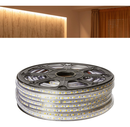 Rolo Fita Led 5050 3000k 12v 240 Leds/m 14.4w Ip65 Bivolt