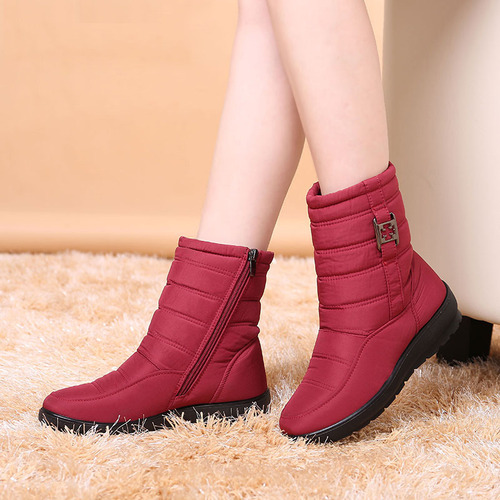 Botas De Nieve Para Mujer, Nuevas Y Cálidas, Acolchadas, De