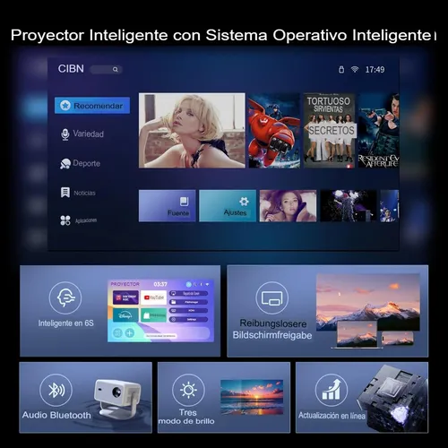 Proyector 360 Grados Lyncast L018 Pro