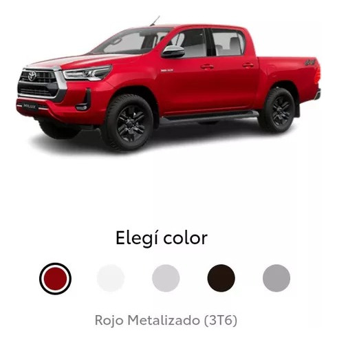 Color De Retoque Toyota Rojo Crimson Metalizado Hilux