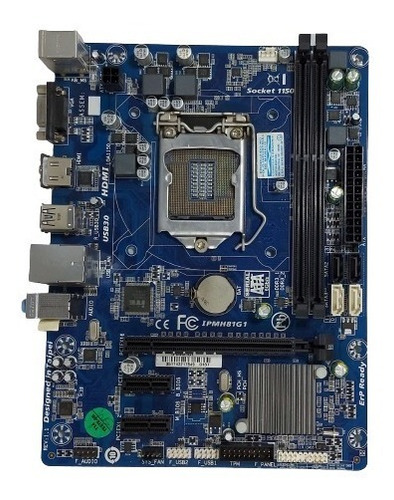 Placa Mãe 1150 Ddr3 Ipmh81g1 Sem Espelho - Usada (Usado)