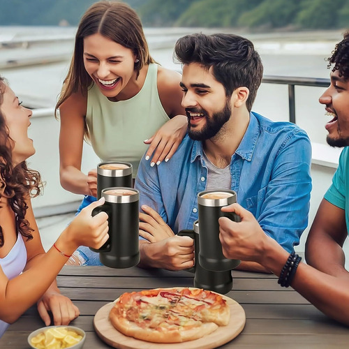 Juego De 2 Tazas Cerveza Acero Inoxidable, Taza De Cerveza