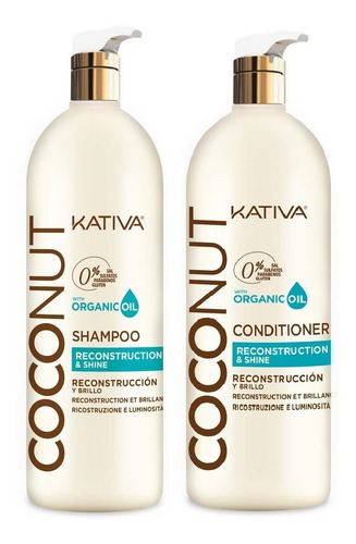 Shampo+acond Kativa Coconut Lit - mL a $55