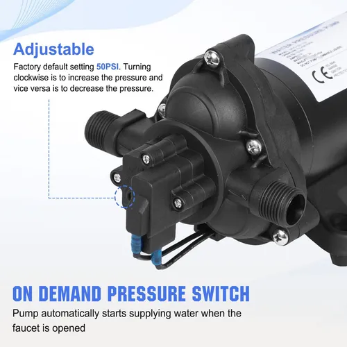 Bomba De Presión De Agua Industrial 110v 4.0gpm 50psi