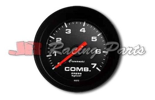 Manometro Cronomac Street 52mm Pressão De Combustivel 07kg