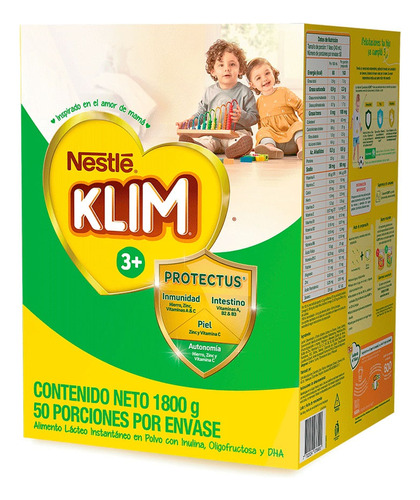 Alimento Lacteo Klim 3+ Dha X 1800g