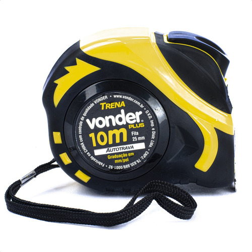 Trena Profissional Vonder 10m X 25mm Com Trava Automática