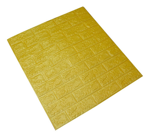 Lamina Decorativa Panel Ladrillo 1m2 Decoform Color Amarillo
