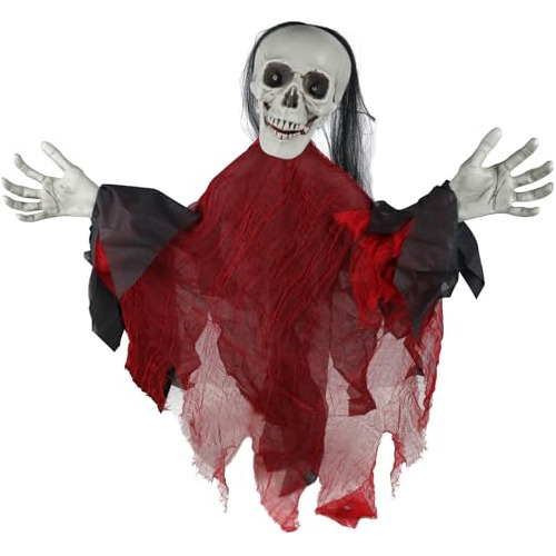 Halloween Horror Decorations Red Zombies, One-click Sta...