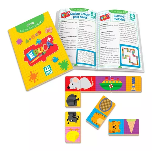 Kit de Atividades Pedagógicas Nig Educa Infantil Divertido - Tem Tem  Digital - Brinquedos e Papelaria, aqui tem!