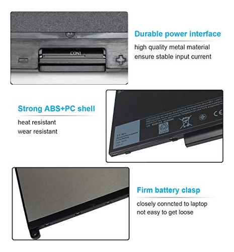 Batería Para Portátil Emanjor 55wh J60j5 7.6v E7470 E7270