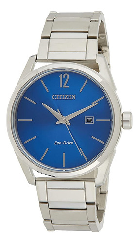 Citizen Eco-drive Blue Dial Reloj De Acero Inoxidable Para H