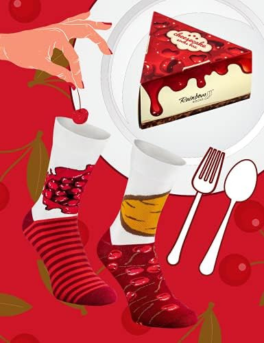 Calcetines Arco Iris - Hombre Mujer Novedad Divertido Cheese