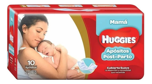 Huggies Mamá Apósito Post Parto X 10 Unidades