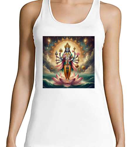 Musculosa Mujer Vishnu Preservador Hindú Dharma Dios M2