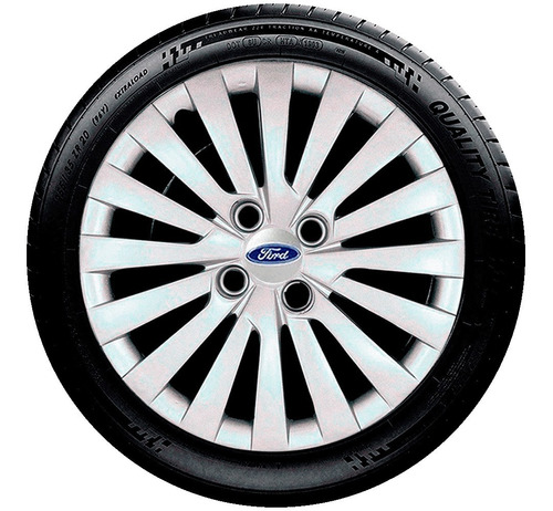 Calota New Fiesta Aro 15 Prata  Ford G242u