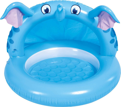 Pileta Inflable Bebe Con Techo Niños Agua Verano Pelotero Color Elefante